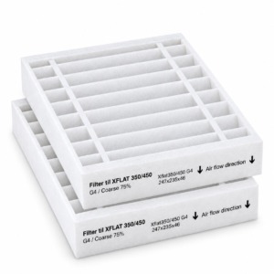 Xvent XFLAT 350 / 450 filtrikomplekt G4+G4 (originaal) 247x235x46
